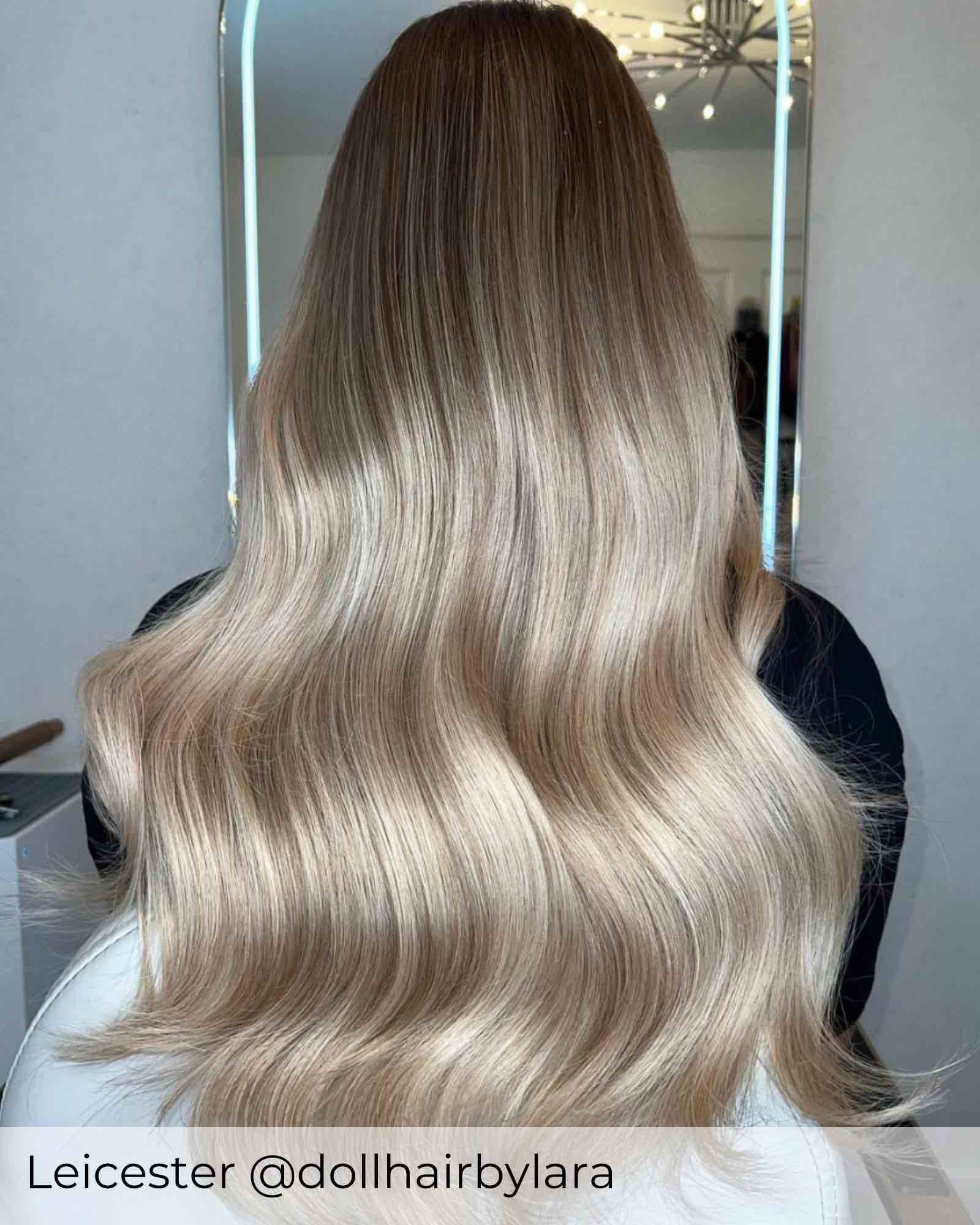 #T7P18/22 Vanilla Latte Pre-bonded Hair Extensions - Image 2