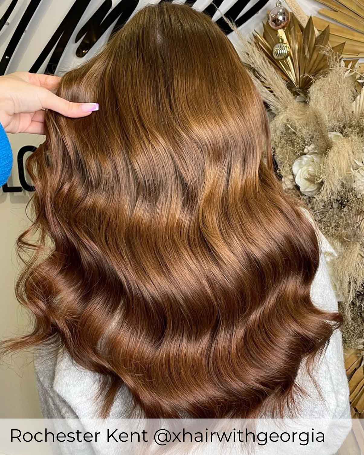#4B Salted Caramel Pre-bonded Hair Extensions - Image 2