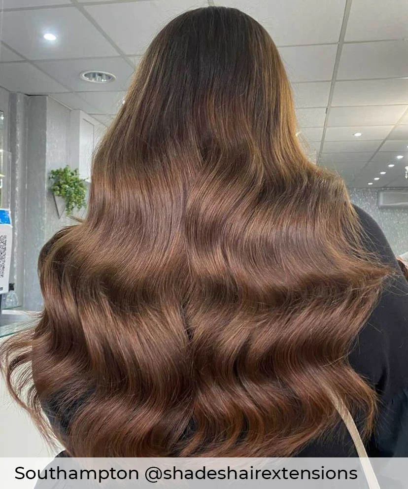 #3 Deep Chocolate Pre-bonded Hair Extensions - Image 2
