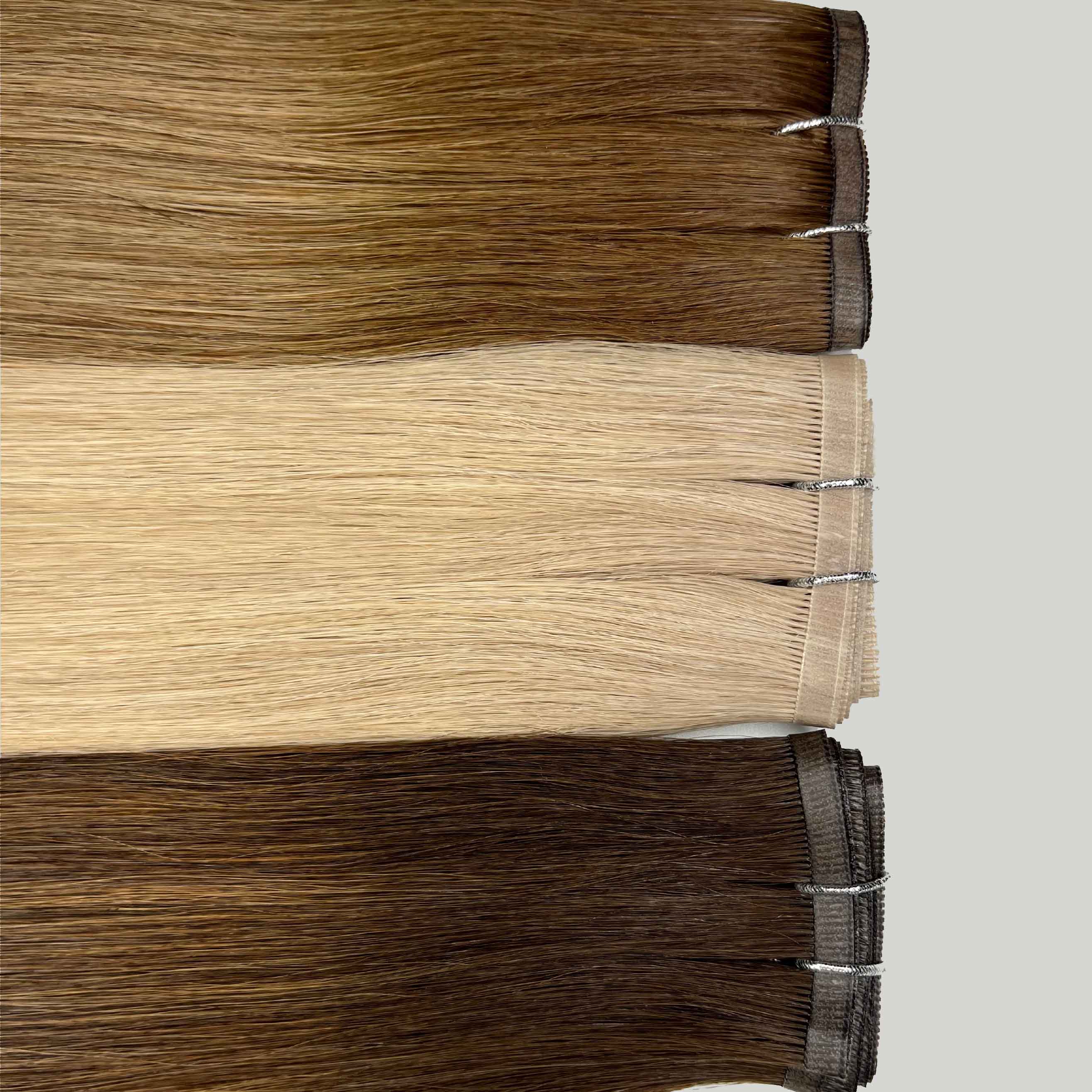#3 Deep Chocolate Tape Weft Hair Extensions - Image 4