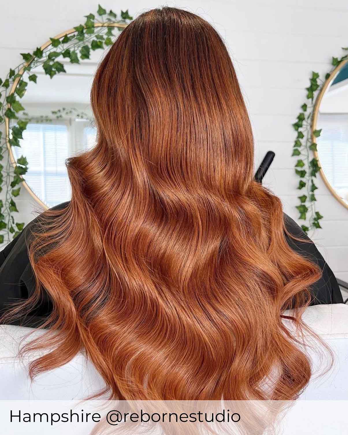 #35 Roasted Red Nano Ring Hair Extensions - Image 2