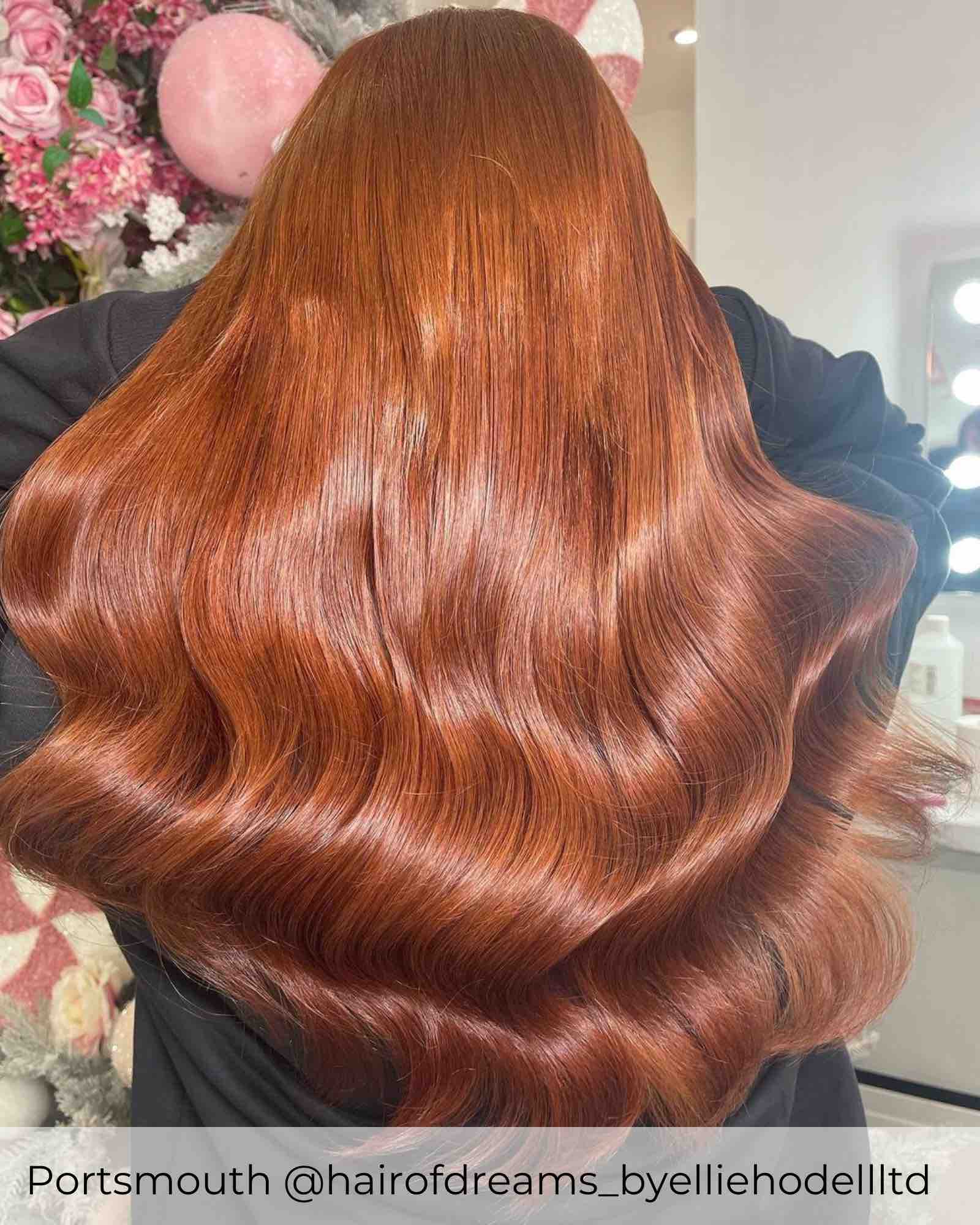 #35 Roasted Red Tape In Hair Extensions - Image 2