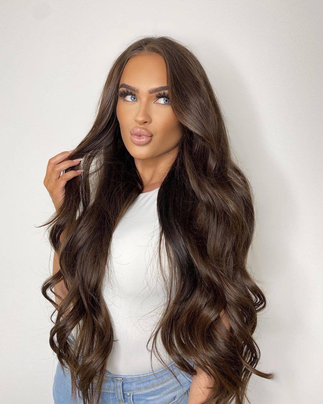 #2 Pure Cocoa Tape Weft Hair Extensions - Image 2