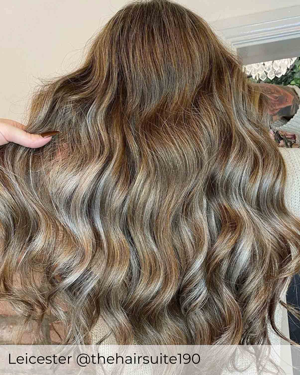 #T7P7/16 Espresso Frappe Secret Tape In Hair Extensions - Image 2