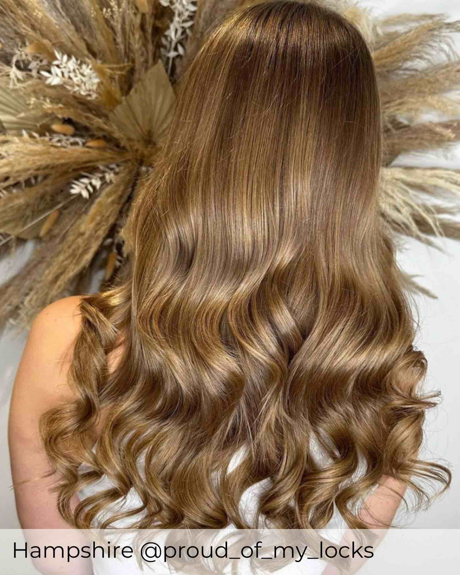 #6B Honey Walnut Micro Ring Hair Extensions - Image 2