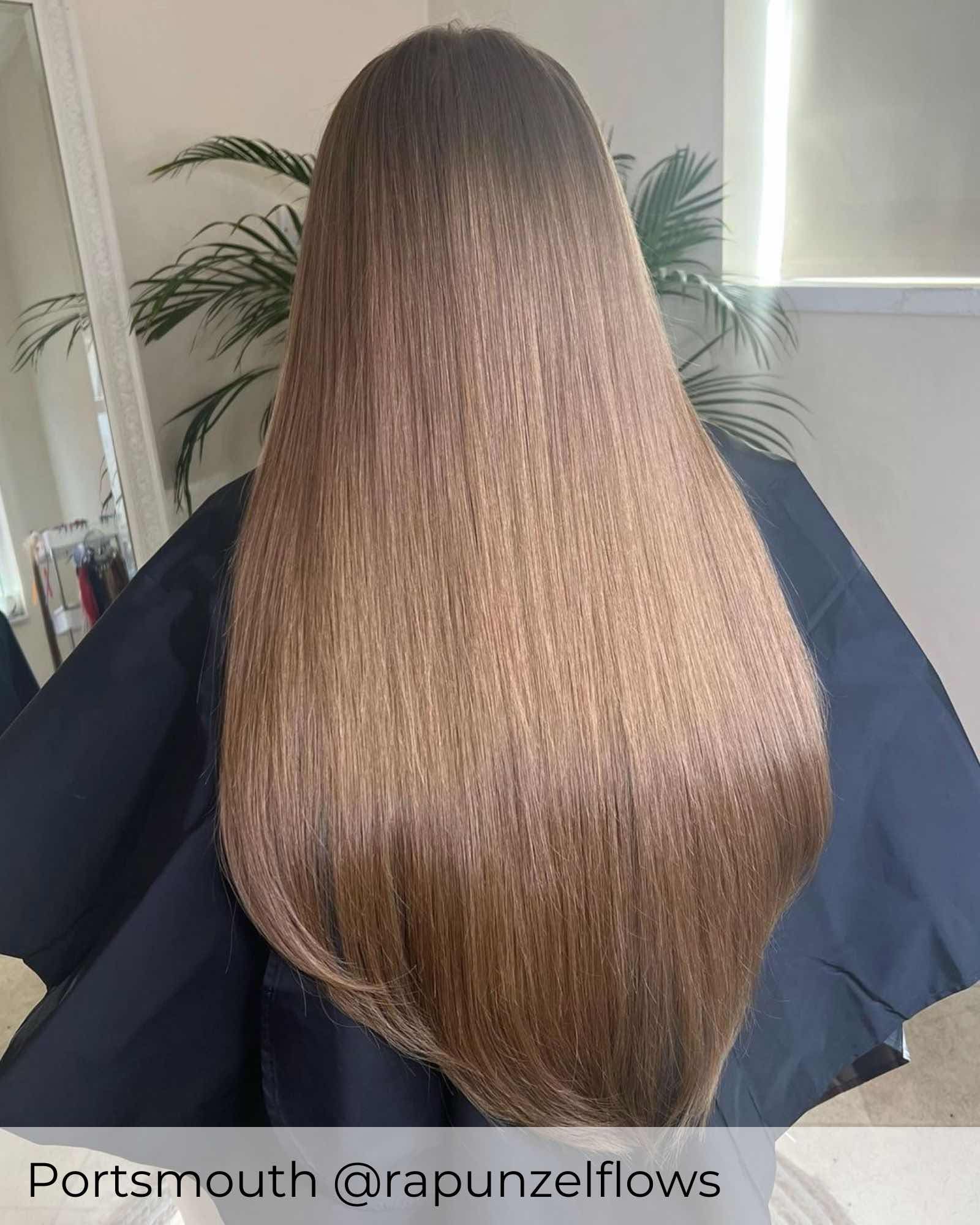#6B Honey Walnut Nano Ring Hair Extensions - Image 2