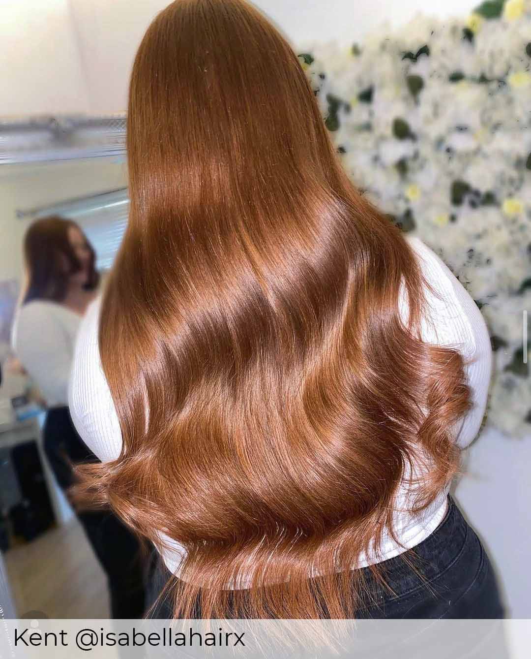 #30 Auburn Fern Tape In Hair Extensions - Image 2