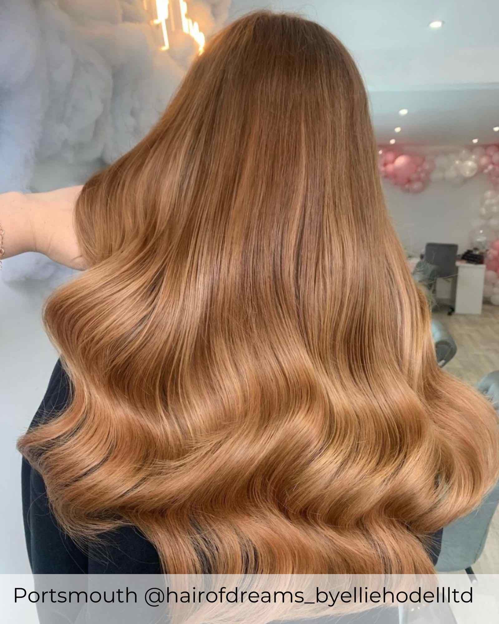 #29 Amber Blonde Micro Ring Hair Extensions - Image 2