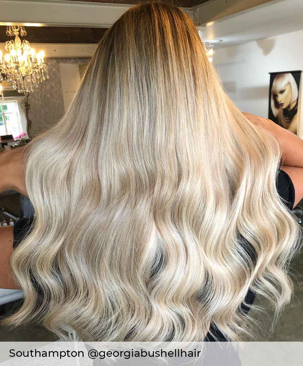 #P18/22 Malibu Sunset Nano Ring Hair Extensions - Image 2