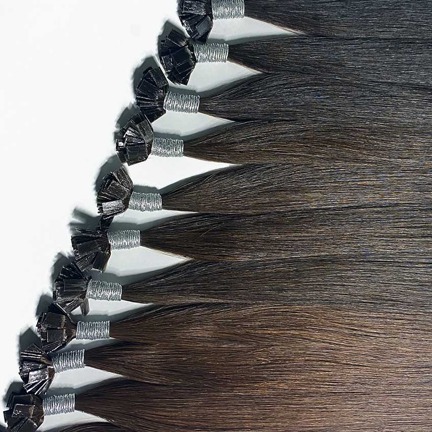 #16 Starlet Blonde Pre-bonded Hair Extensions - Image 4