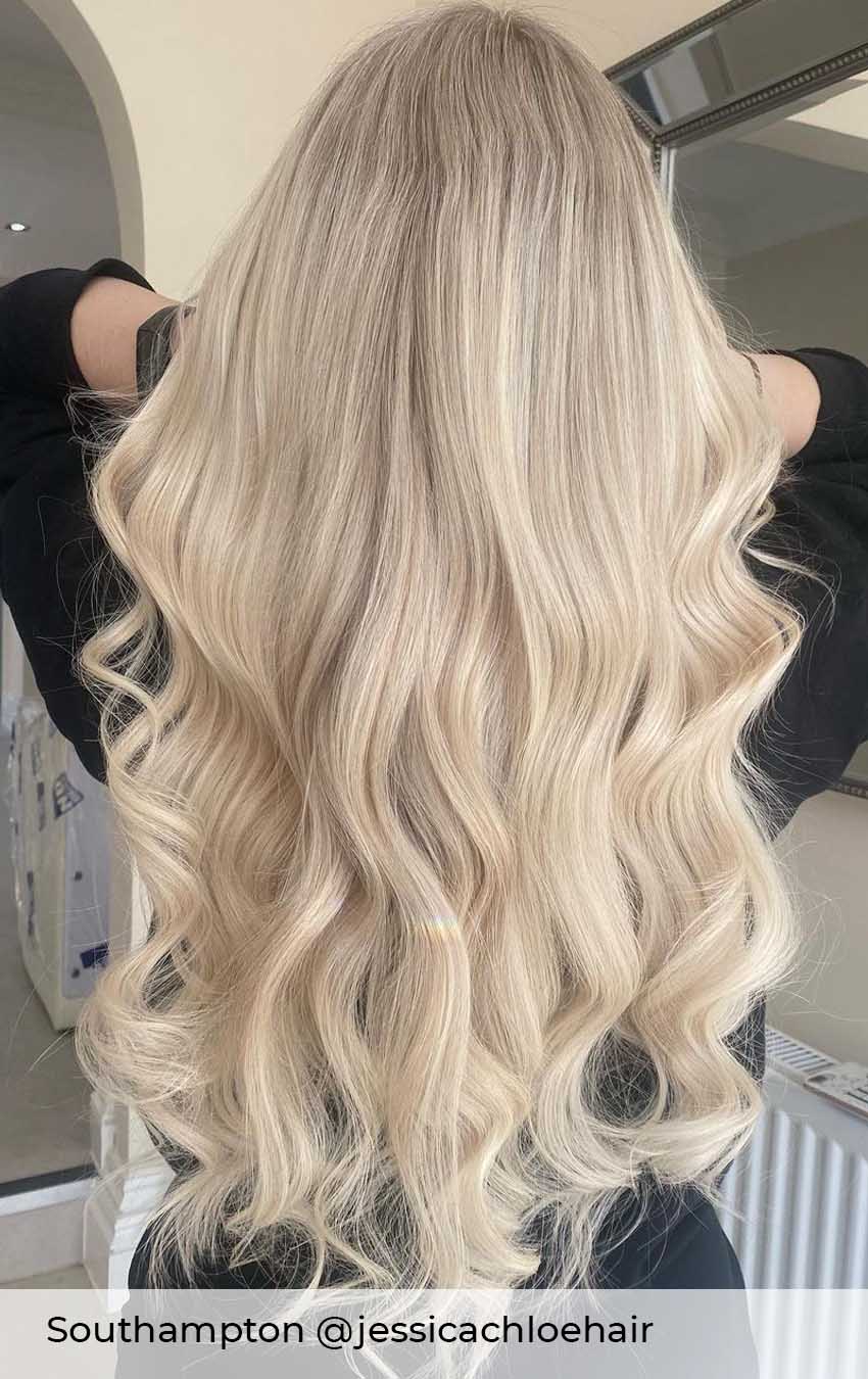 #16 Starlet Blonde Tape Weft Hair Extensions - Image 2