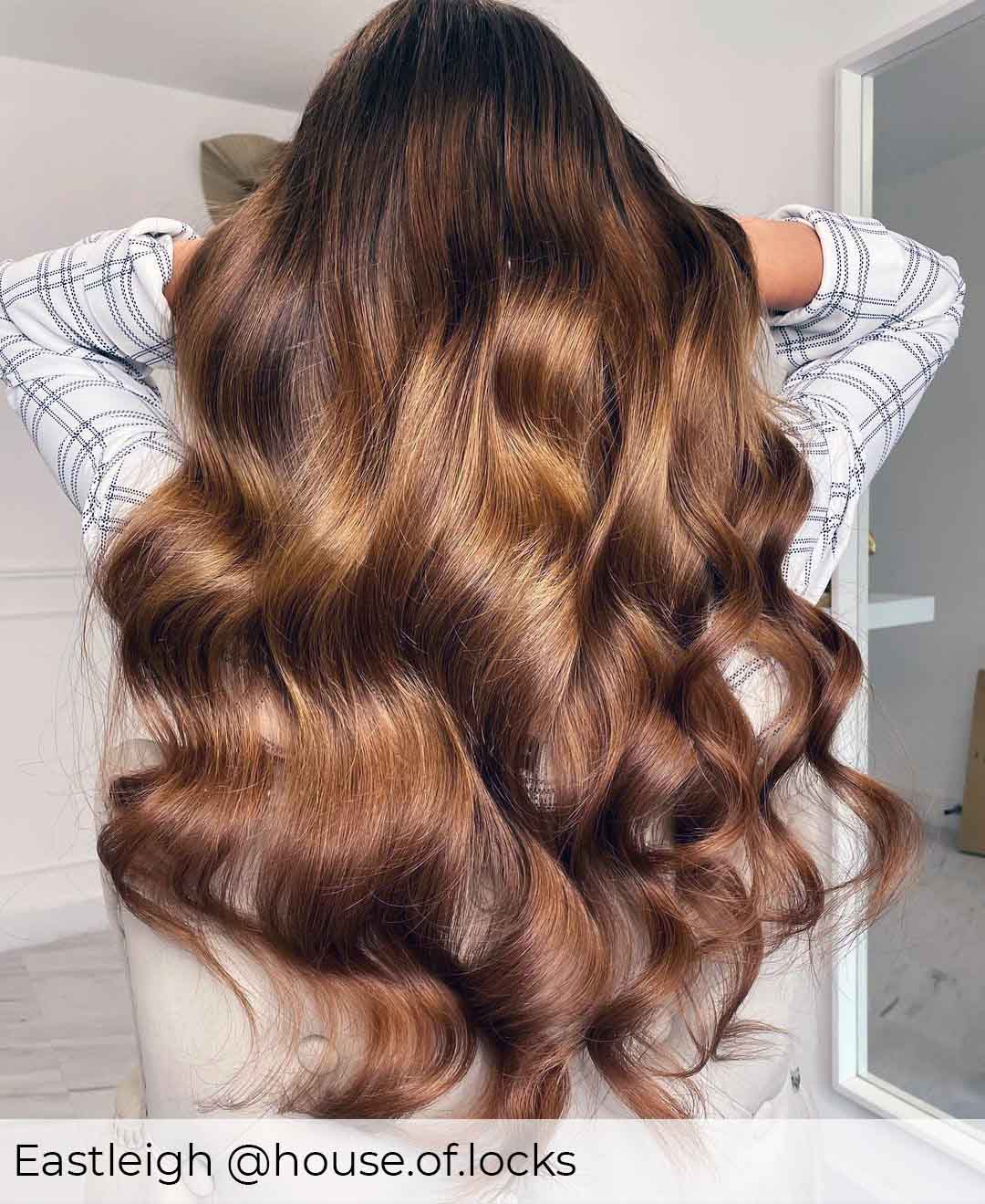 #4 Milk Chocolate Nano Ring Hair Extensions - Image 2