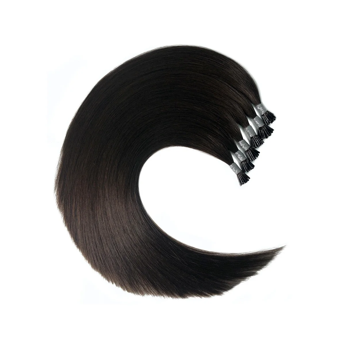 #60 Platinum Blonde Micro Ring Hair Extensions - Image 3