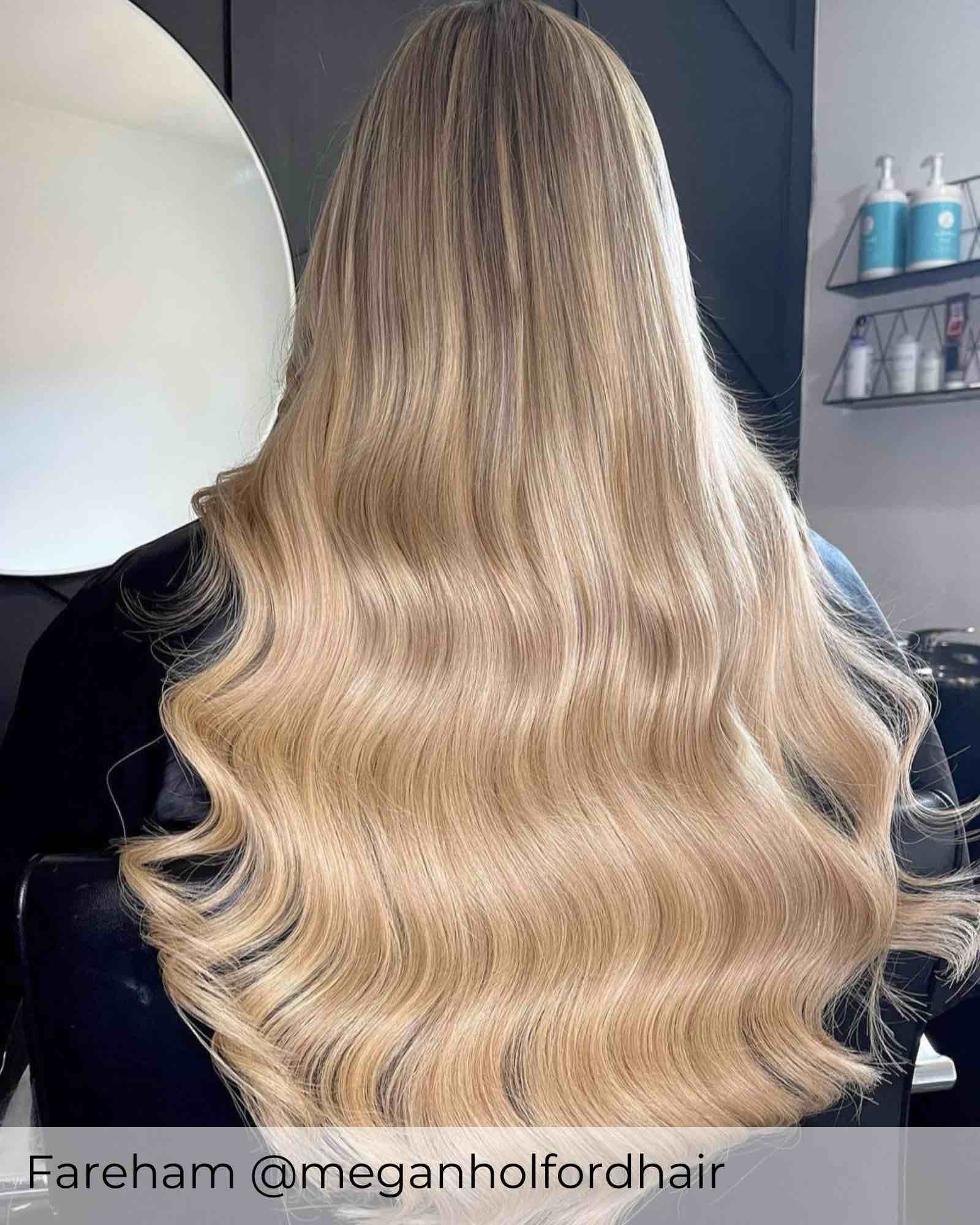 #T4/14 Mocha Latte Tape In Hair Extensions - Image 2