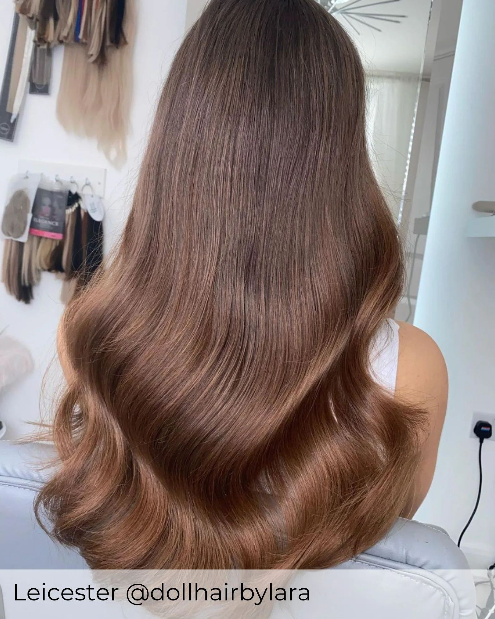 #T2/6 Spiced Latte Micro Ring Hair Extensions - Image 2