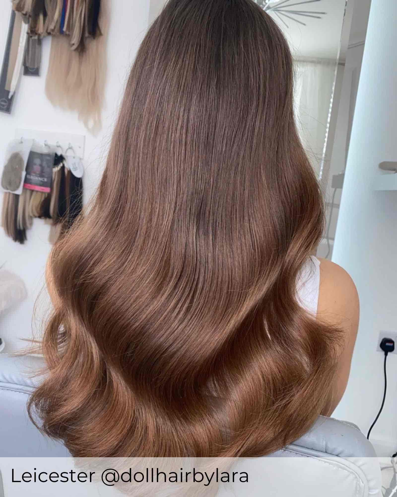 #T2/6 Spiced Latte Tape In Hair Extensions - Image 2