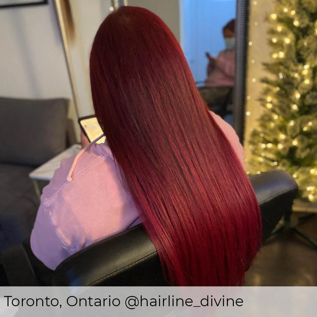 #37 Royal Berry Nano Ring Hair Extensions - Image 2