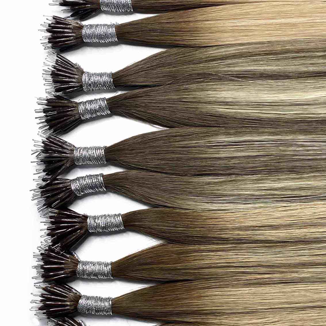 #4B Salted Caramel Nano Ring Hair Extensions - Image 3