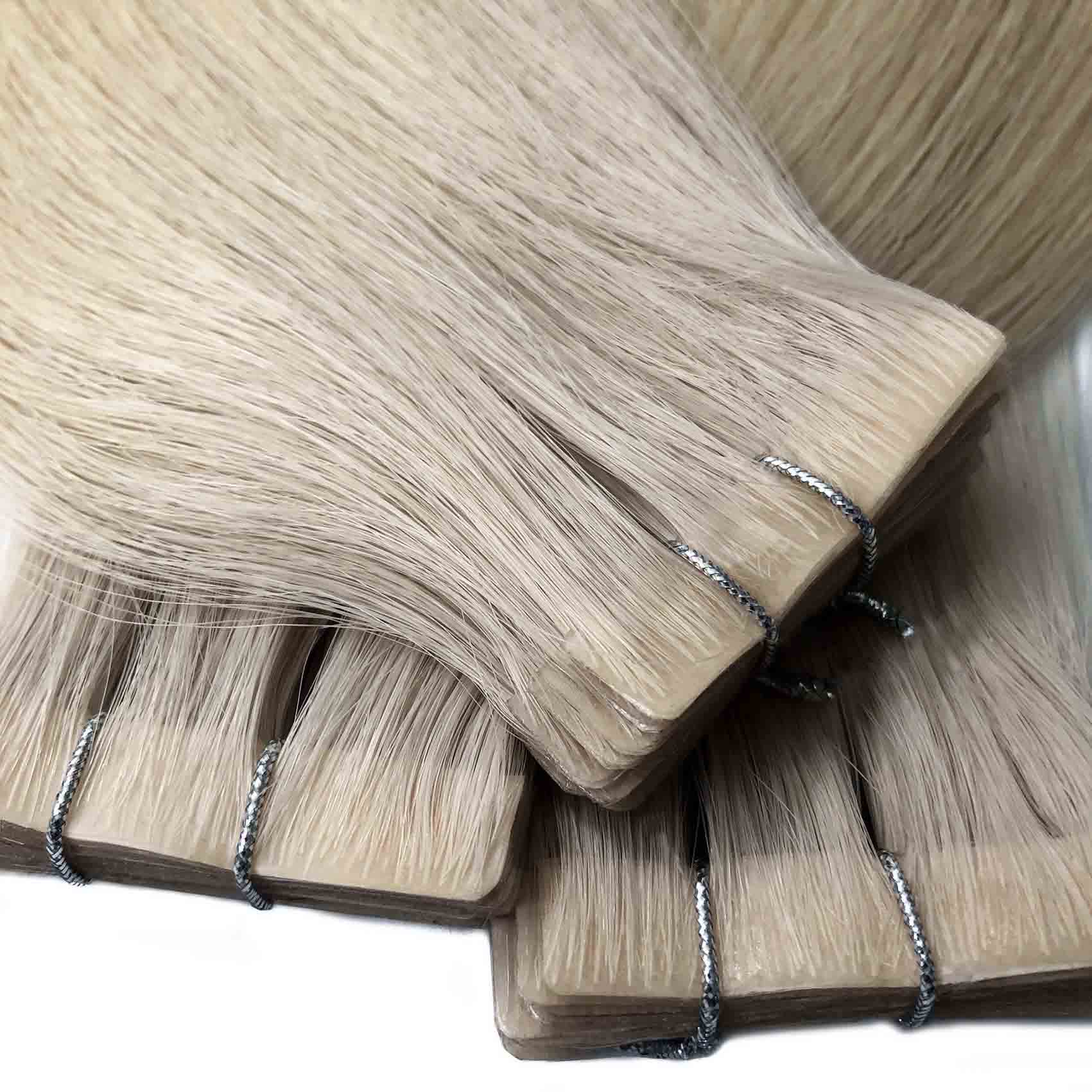 #M18/60B Scandinavian Blonde Tape In Hair Extensions - Image 4