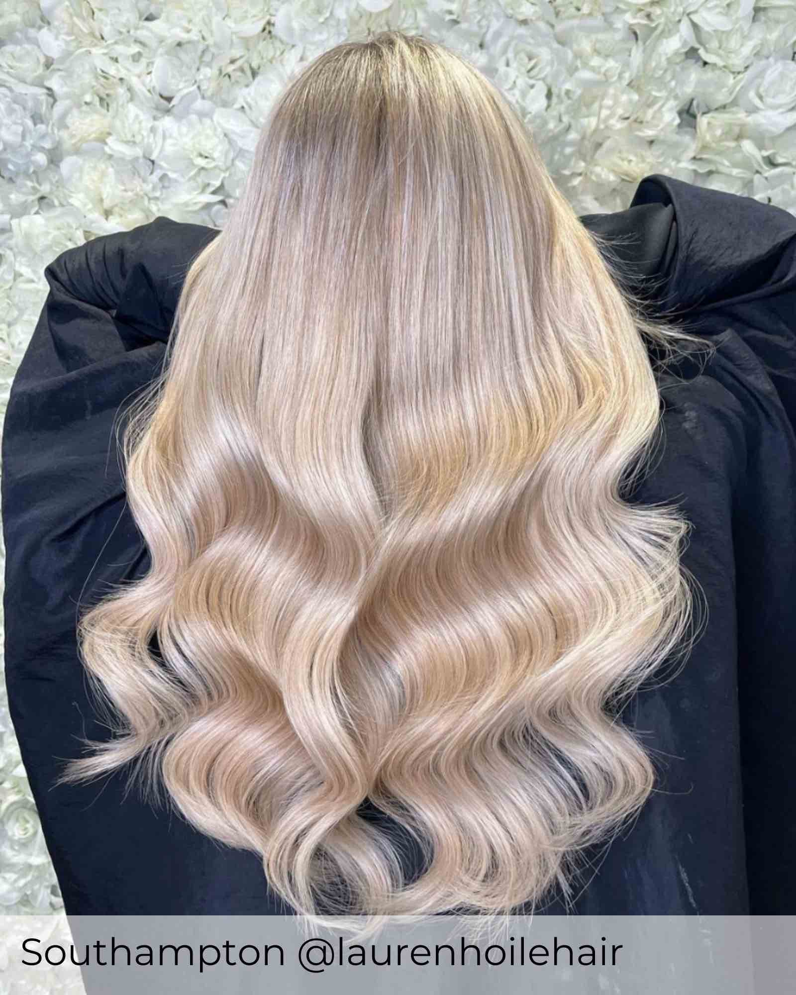 #M18/60B Scandinavian Blonde Tape Weft Hair Extensions - Image 2