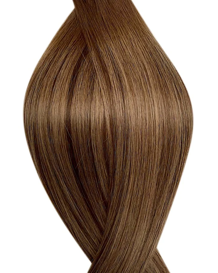 #T4P4/14 Caramel Cappuccino Micro Ring Hair Extensions