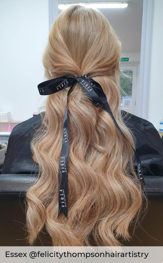 #P6/613 Vienna Velour Seamless Clip in Hair Extensions - Image 2