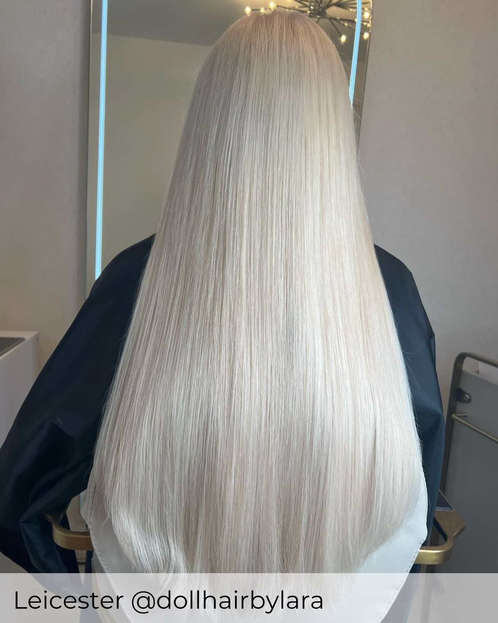 #60V Violet Blonde Tape In Hair Extensions - Image 2
